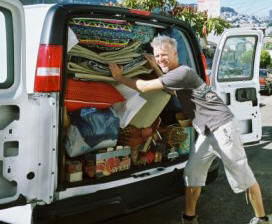 Jefferson packing the Camp Stella Cargo Van in '07